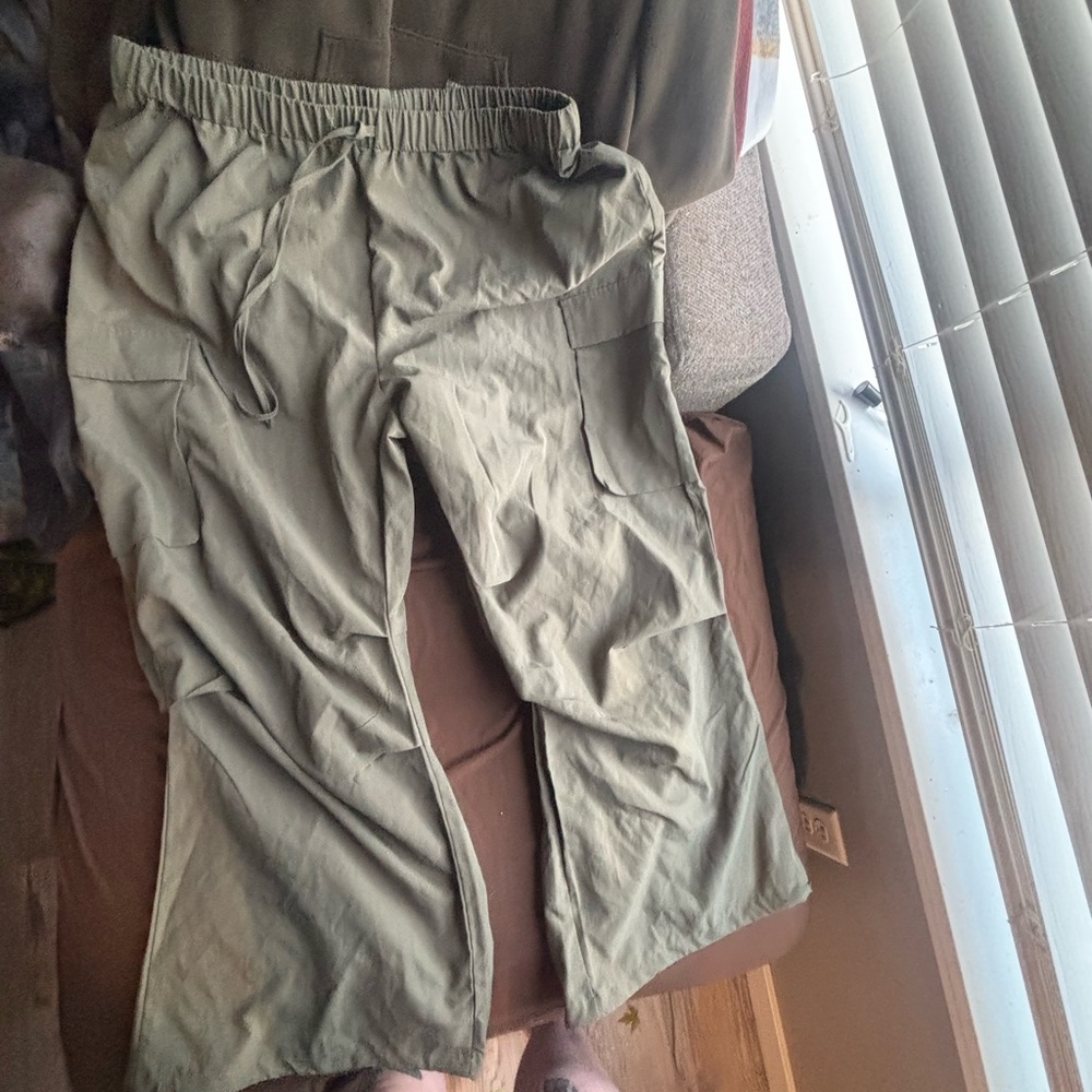Olive Green Cargo Pants
